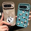 Lovely Pandas Pattern Matte Soft Phone Case For Google Pixel 9 Pro XL 8 Pro 8A Shockproof Lens Protection TPU Bumper Cover