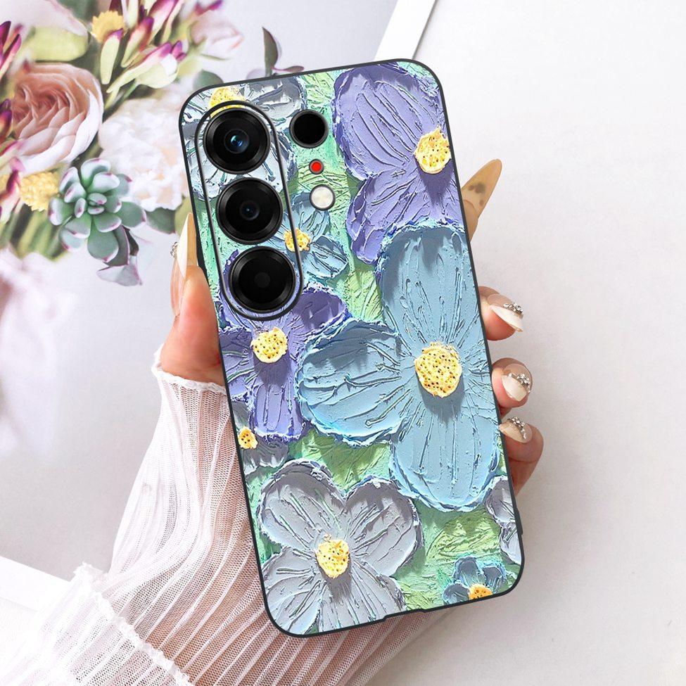 For Tecno CN5 Case For Tecno Camon 50 4G Cover Fashion Butterfly Cute Cat Cool Painted Soft Phone Casing For Techno Camon50 4G
