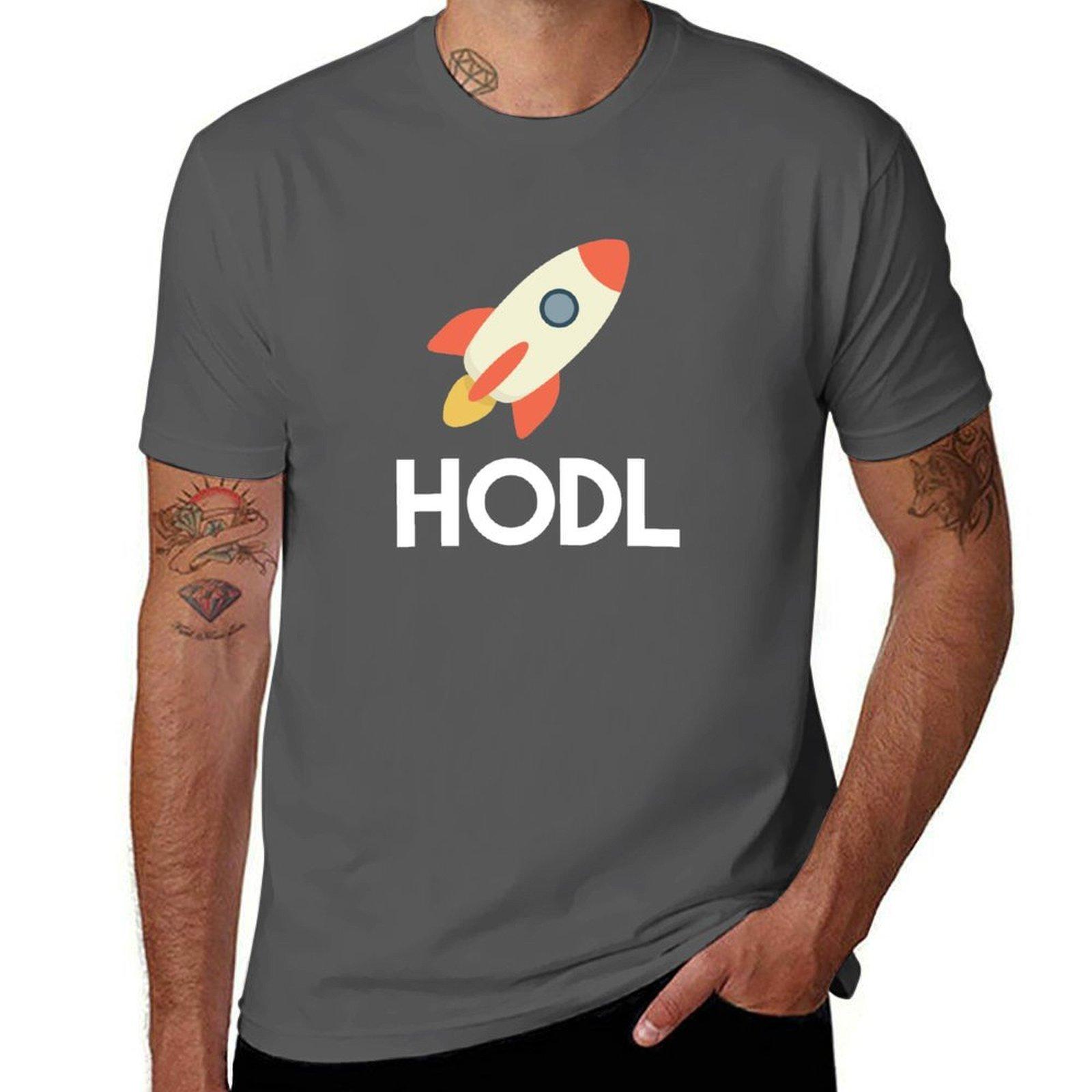 

Funny Cryptocurrency - Hodl to the moon! T-Shirt man t shirt cotton cotton t shirt pack T-Shirt 4XL