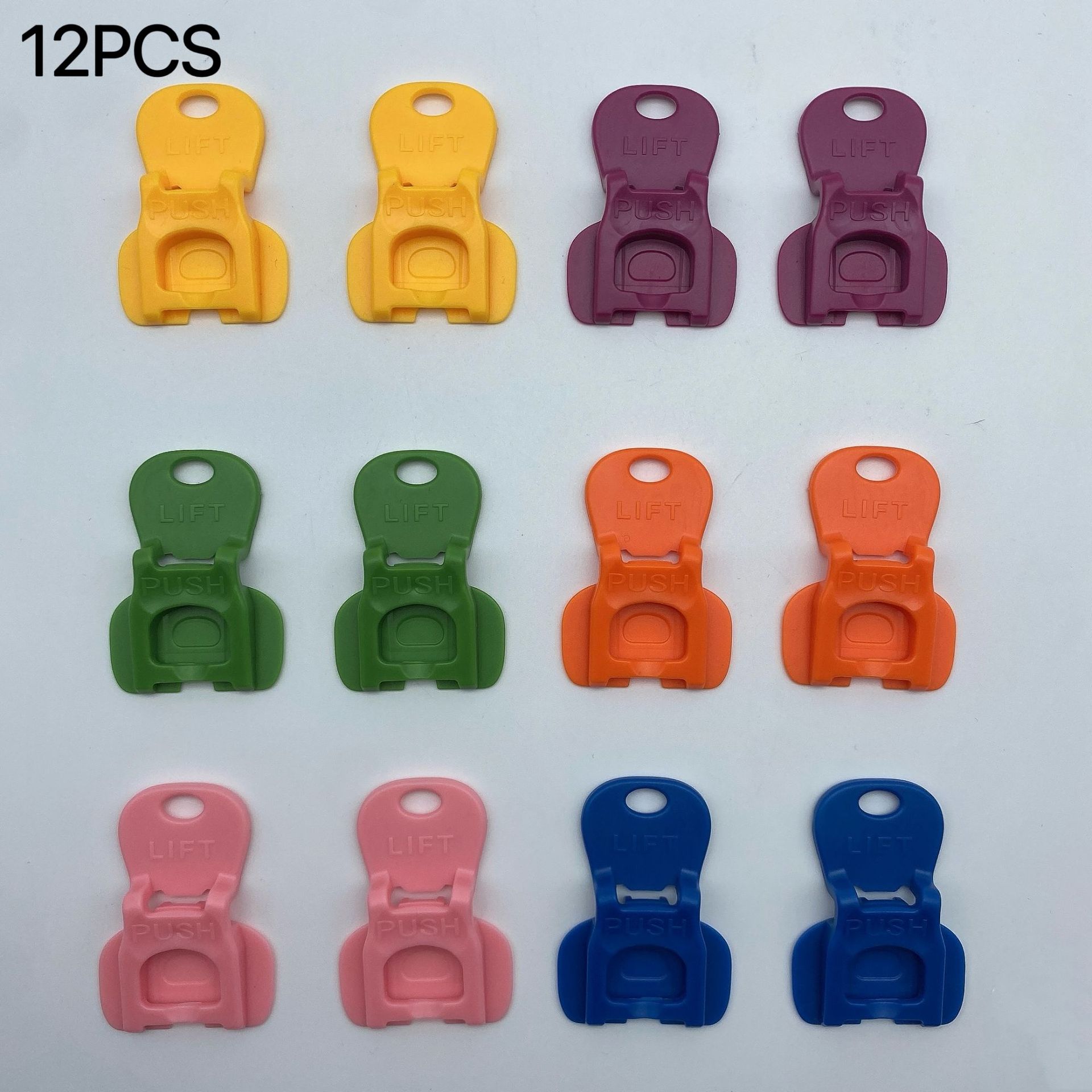 

12 шт. Пластиковые открывалки для банок для напитков для разных случаев - Инструменты для легкого подъема и нажатия на язычок для содовой и безалкогольных напитков, Пыле- и насекомостойкие, Идеальны для свадеб 12pcs разноцветный