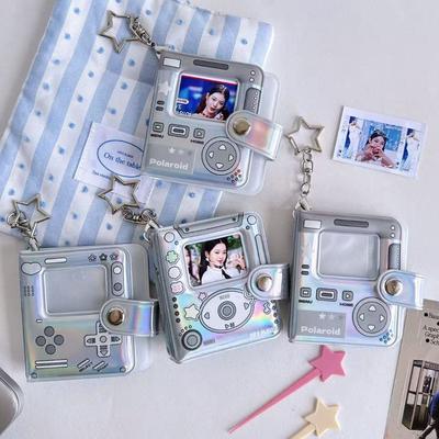 High Quality Hollow Color Mini Photo Album with Pendent PVC Idol Photocard Collect Book Photo Card Holder