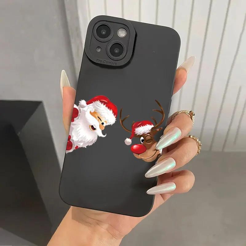 Case for Samsung Galaxy S24 S23 S22 Ultra Plus S21FE Christmas Santa Claus Elk Phone Cover for A15 A35 A14 A34 A54 A53 A55 Cases