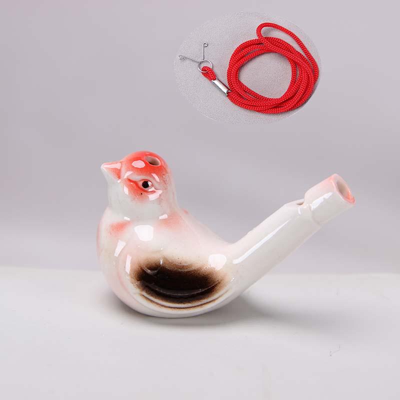 Keramisk Vattenfågel Ocarina Visselpipa - Barns Musikinstrument & Turist Hantverk