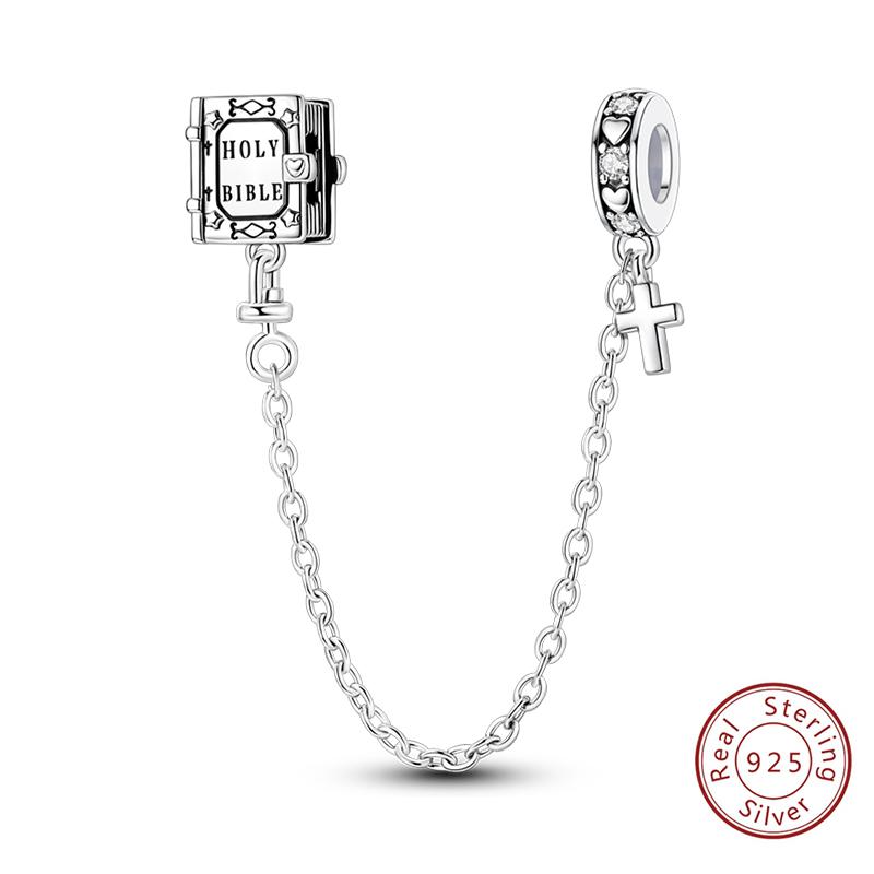 Girl New Stars Safety Chain Clip Charms Metal Key Locks Pendent Fit Original Bracelets Make Your Own Festival Accessory Elegant Fashion Beautiful