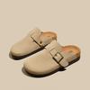 Retro Birken bag head slippers women's outer wear 2025 spring and summer new thick bottom one pedal Boken casual lazy half drag
