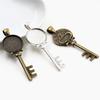 10pcs 18mm Inner Size Alloy Pendant Cabochons Blank Base Setting Bezel Tray DIY Jewelry Making Accessories Findings for Necklace
