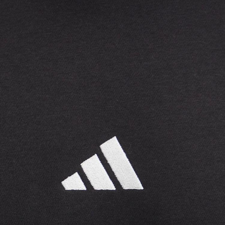 Adidas Logo Striped Crew Neck Long Sleeve Sweatshirt Men sweatshirt Black JE6304