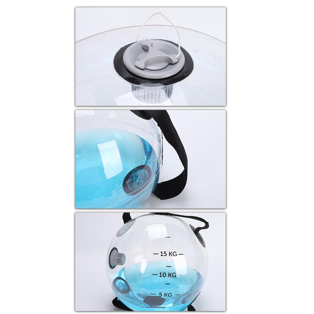 Worki treningowe wodne Regulowana torba treningowa wodna 15 kg Nadmuchiwane worki wodne do treningu siłowego Fitness Kulturystyka Piłka wodna