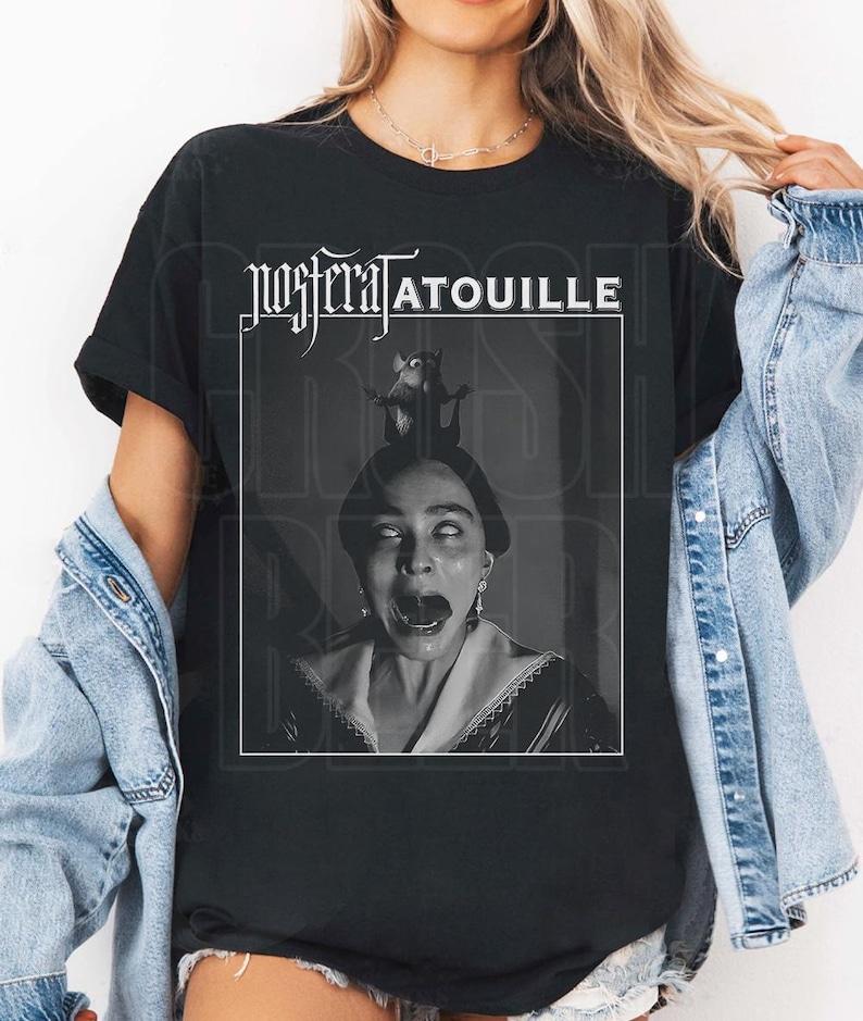 Nosferatatouille Nosferatu Ratatouille Mashup Shirt For Fans Of Horror And Comedy TShirt