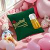 PPilsnerUUrquellS Kissenbezug Weicher Plüschstoff Doppelseitig Bedruckter Kissenbezug Warmer Winter Sofa Kissenbezug