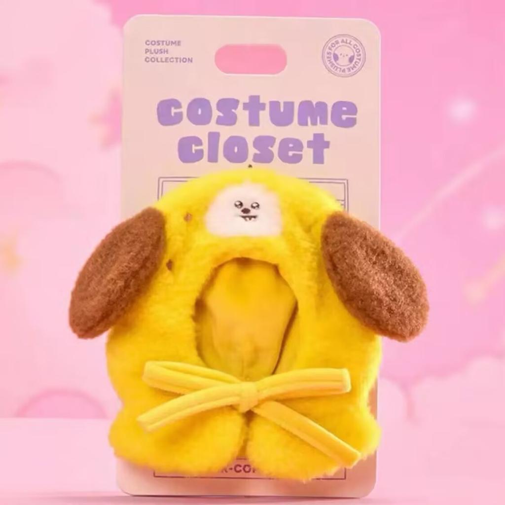 Bt21 Kawaii Anime Travel Series Plush Headgear, Cooky Chimmy Shooky Rj Mang Koya Concert Light Set & Doll Cape