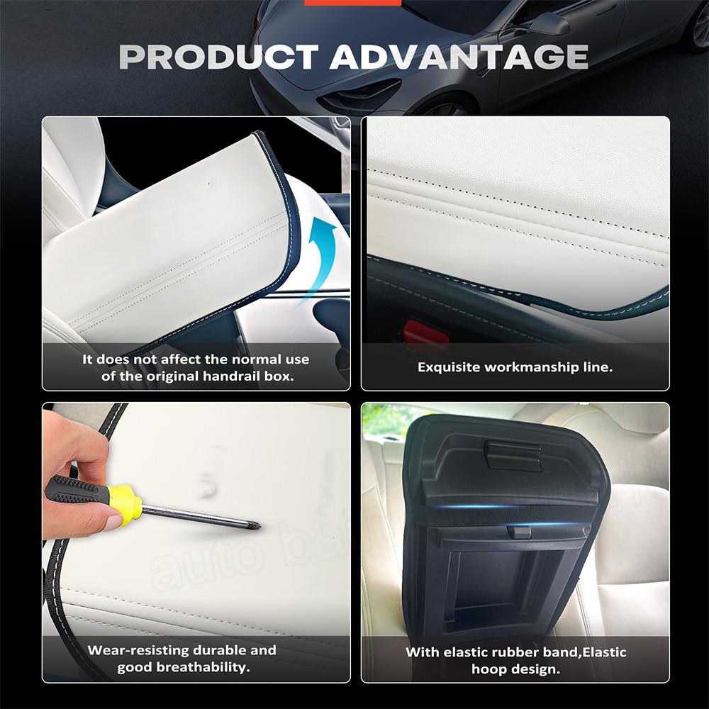 Car Styling Central Control Armrest Box Protective Cover For Tesla Model 3 Y 2022    2018 2017 Interior