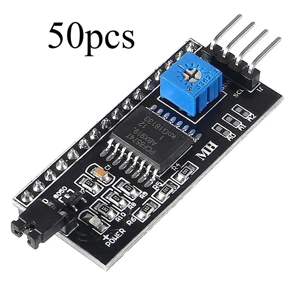 

50pcs IIC I2C TWI SPI Serial Interface Board Port 2004 LCD1602 Adapter Plate LCD Adapter Converter Module PCF8574 For Arduino