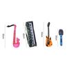 Ukulele Toys Microphone Balloons Inflatable Musical Instrument Toys Inflatable Guitar Balloon