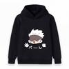 Kids Boys Girls Pullover Hoodie, Cute Cartoon White Hair Anime Character Printed Casual Long Sleeve Hooded Sweatshirt for Daily Wear