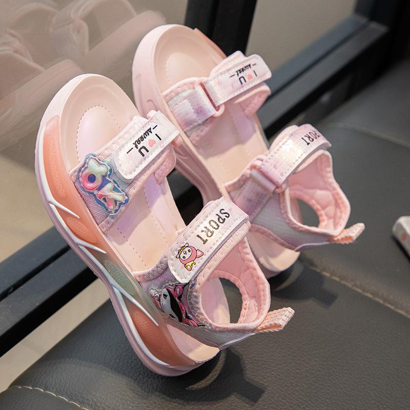 2026 new summer soft-soled sports sandals foreign-style cute girl princess shoes