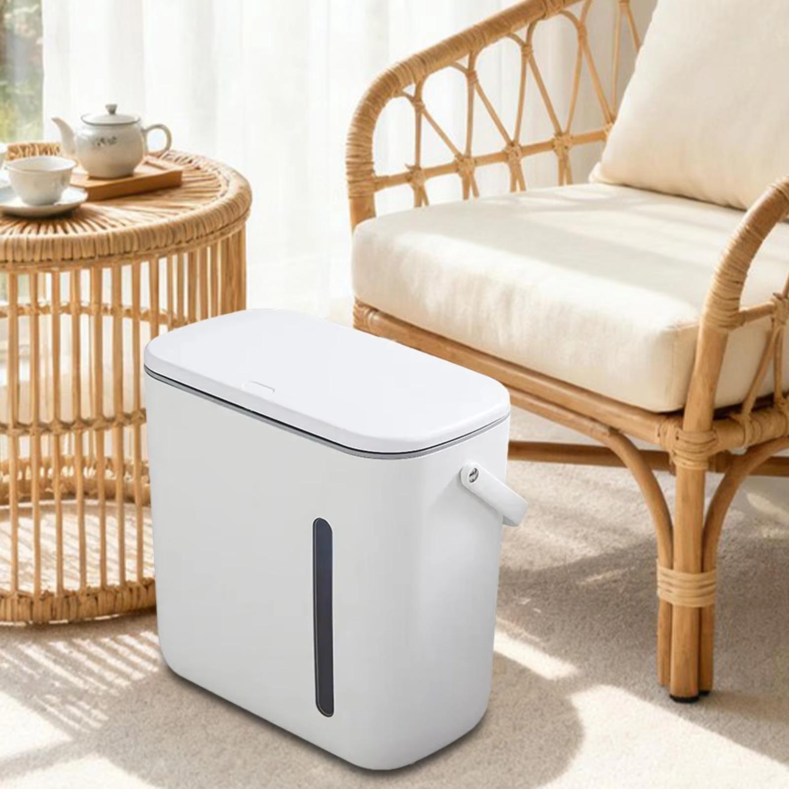 

Shuangyi Tea Water Bucket Dry & Wet Separation Tea Room Trash Can with Visible Water Level Window, Thickened Bucket for Tea Residue one size белый