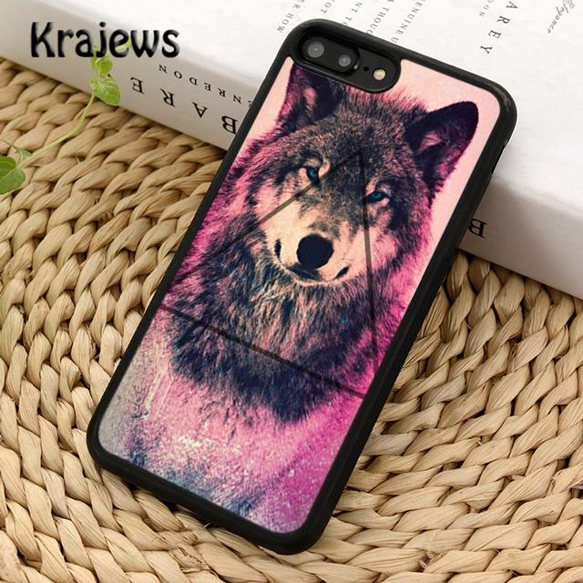 Krajews Vytí vlka pod měsícem vzor Pouzdro na telefon Pro iPhone 14 6s 7 8 plus X XR XS 11 12 13 pro max Samsung S21 S22ultra