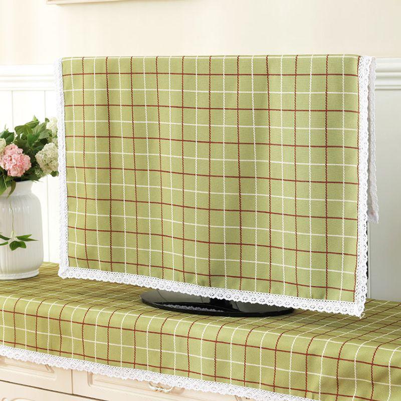 

Television Cover Simple Cloth Modern LCD Dust Cover Wall-Mounted Desktop 55-Inch 60-Inch TV Cover Cloth Slipcover Color-Green 19-24 inch 60*60cm