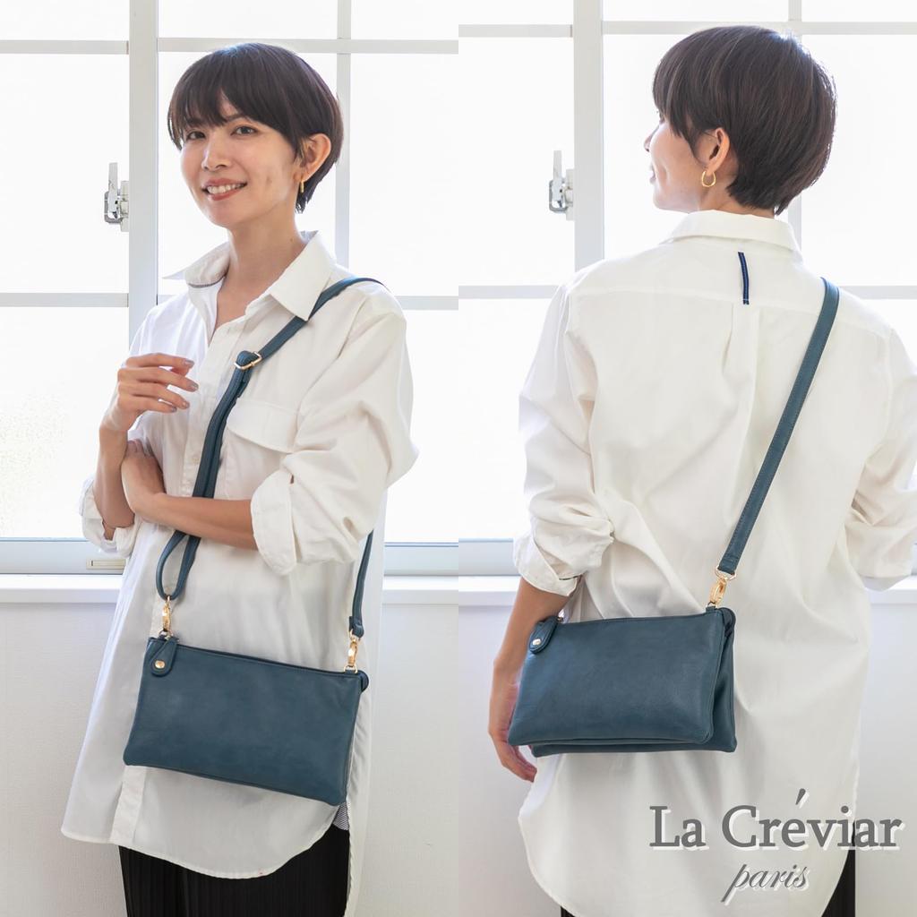 VIVID HORN La Creviar Wallet Pouch Shoulder Bag, Women's Lightweight Metallic Travel Bag, 12600 Blue