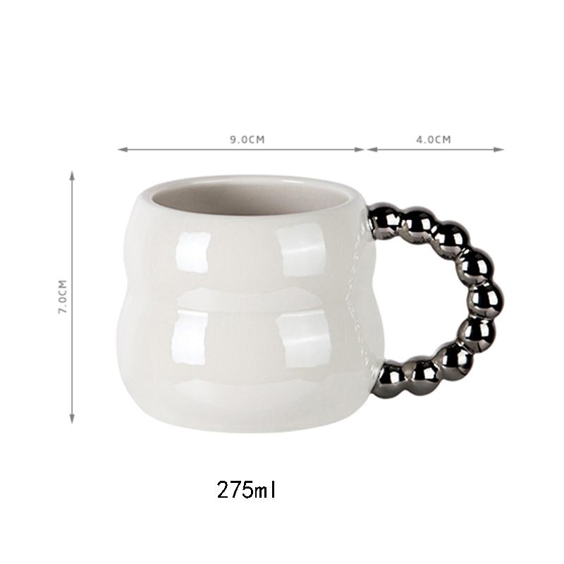 

Легкие роскошные высококачественные кофейные чашки для домашнего послеобеденного чая, керамическая кружка, однотонные изысканные чашки для завтрака и молока, уникальная посуда