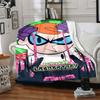 1pc Dexter's Laboratory Cozy Print Blanket Lightweight Warm Flannel Throw Blanket For Sofa, Bed, Living Room