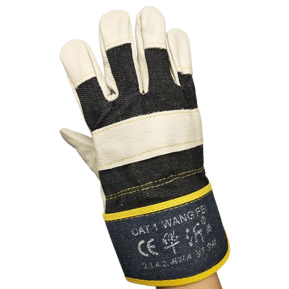 Welder Supplies Protective Mittens White Work Safe Gloves Tool Welding Gloves  Workplace