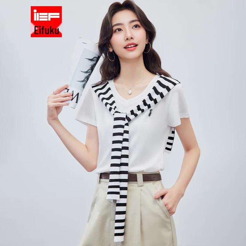 IEF 2026 Summer Casual Loose Women s T-Shirt L