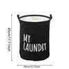 1pc-Foldable Drawstring Laundry Basket Large Capacity Waterproof Clothes Storage Basket For Home Bathroom Children's Toy Organiz