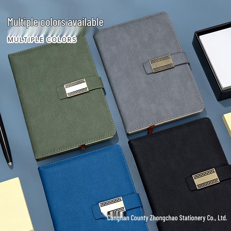 A5 Business Meeting Notebook with Buckle - Daily Planner & Journal
