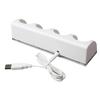 4 Ports Charging Stand Dock Station for WII Game Console Battery Gamepad Game Controller Joystick Charger with LED Indicator