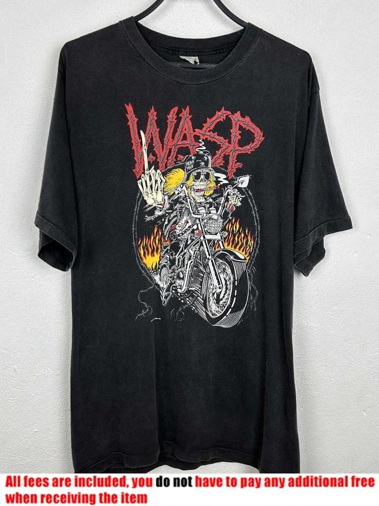 

Vintage W.A.S.P Unisex Cotton Retro Metal Fan Tee PT266 Unisex T-Shirt S