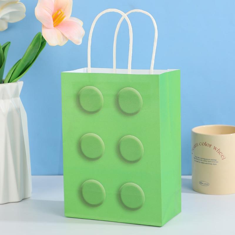 12Pcs Small size Paper Gift Bags with Handles Birthday Party Favor Bags 15*8*21cm