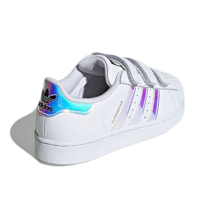 Adidas Originals Superstar Cf Comfortable Low-Top Skate Shoes White Laser Kids Sneakers AQ6279