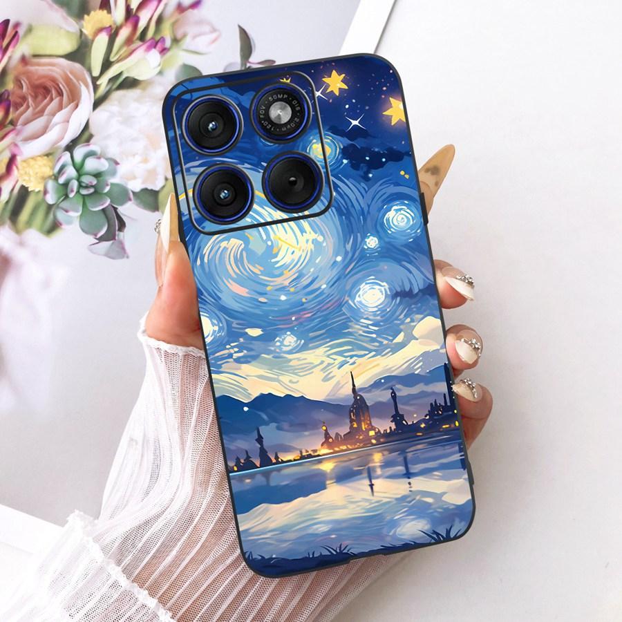 For Motorola Edge 70 / Moto X70 Air Back Cover for Moto Edge70 X 70Air Case TPU Soft Silicone Cute Cat Printed Phone Case Cover