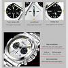 Mens Watch Square Dial Fashion Quartz Wrist Watches Multifunctional Chronograph Waterproof Luminous Gifts Box