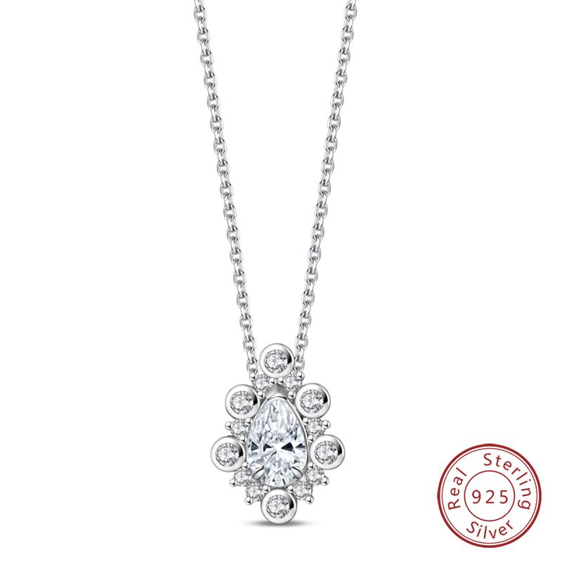Necklace 925 Silver Cross Moonlight Guardian Dreamcatcher Necklace For Women Fashion Birthday Anniversary Jewelry Gifts