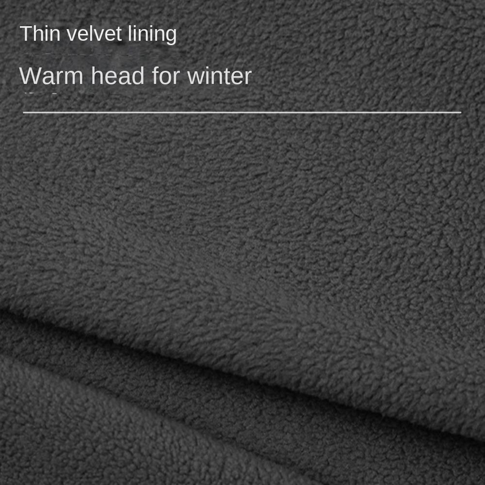 Polar Fleece Earmuffs Hat for Men Ear Protection Hiking Bonnets Casual Winter Baseball Cap Adult