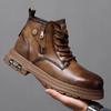 New Chelsea High Quality Male Casual Ankle Boots Genuine Leather Mens Shoes High-top Fashion Waterproof Motorcycle Boots Oxfords