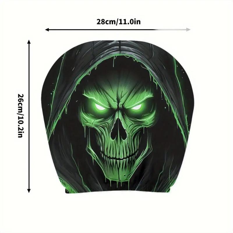 2PCS Funny Cartoon car headrest Cover, Cute Funny Eyes, Suitable for Halloween, Christmas car Universal Elastic Models Funny Decoration