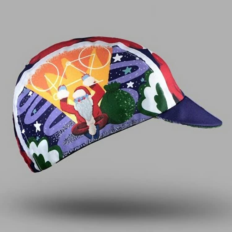 Bellow Cyclist SANTA ON WHEELS Medium Cap