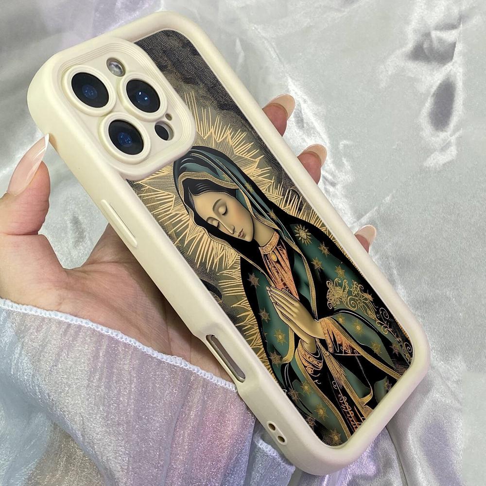 JT565 Virgin Mary Jesus Daily for iPhone 17 16 15 14 13 Pro Max Samsung S26 S25 Ultra A17 A07 A56 A16 A15 A14 Xiaomi 15T Redmi 15c 14C 13c Soft Case