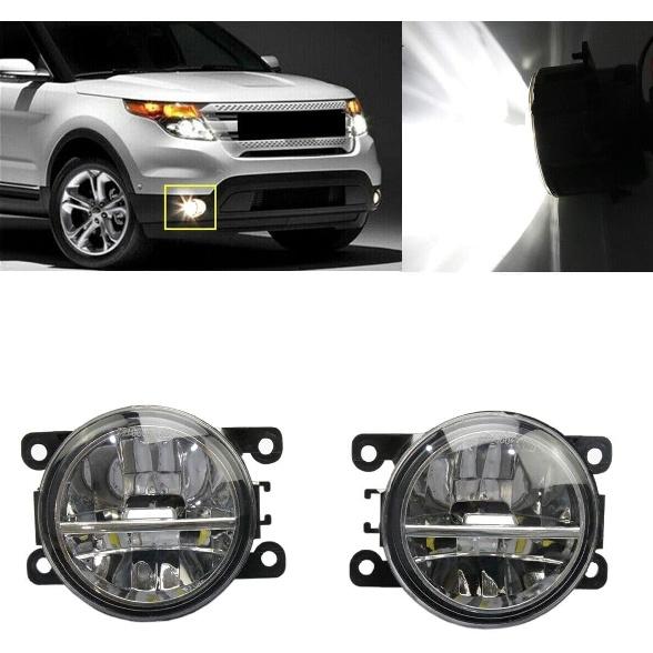 

Пара 80-ваттных светодиодных противотуманных фар в бампер, совместимых с Frontier Armada Titan Xterra, с поликарбонатной линзой, соответствие OE 4F9Z15200AA FO259221