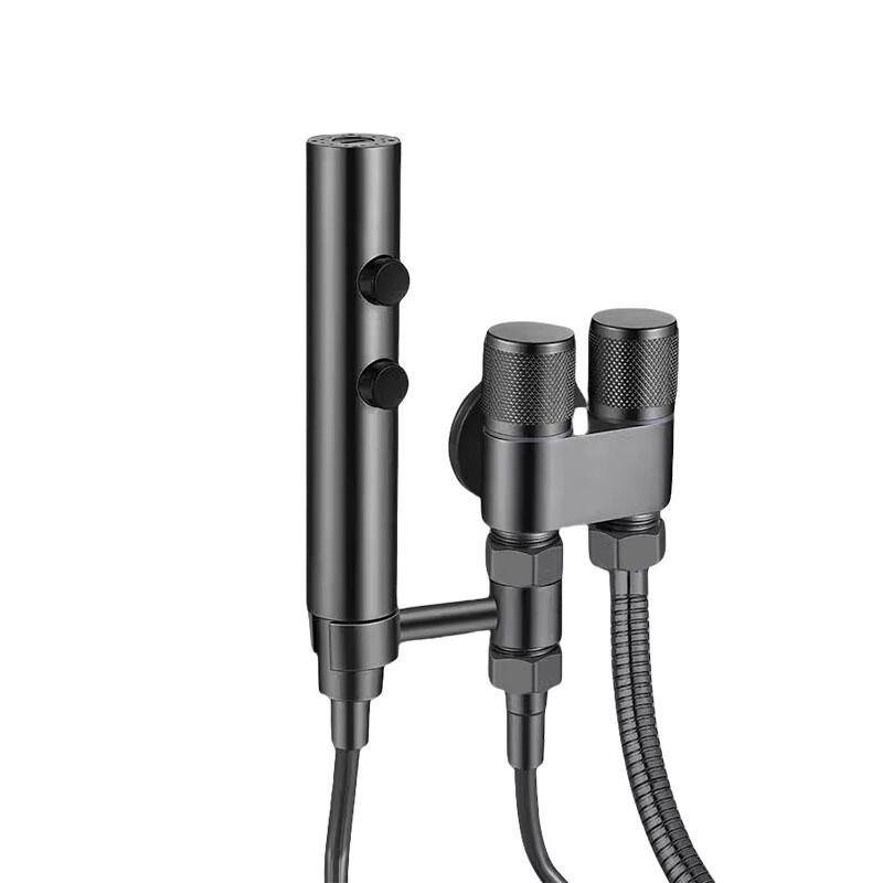 XuanYong One-in Two-out Faucet Angle Valve with Spray Gun