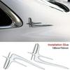 OMJS5 2pcs Car Left Right Side Fender Badge Sticker For Mercedes Benz W212 W213 W205 AMG W177 V177 W247 W176 X253 W166 A C E R M class
