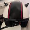 2PCS Motorcycle Helmet Cute Corner Rubber Horn Decoration Off-road Motorcycle Helmet Personalized Decoration