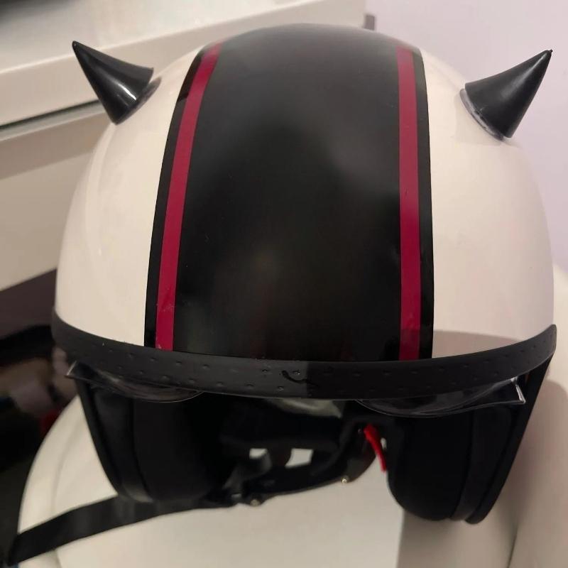 2PCS Motorcycle Helmet Cute Corner Rubber Horn Decoration Off-road Motorcycle Helmet Personalized Decoration