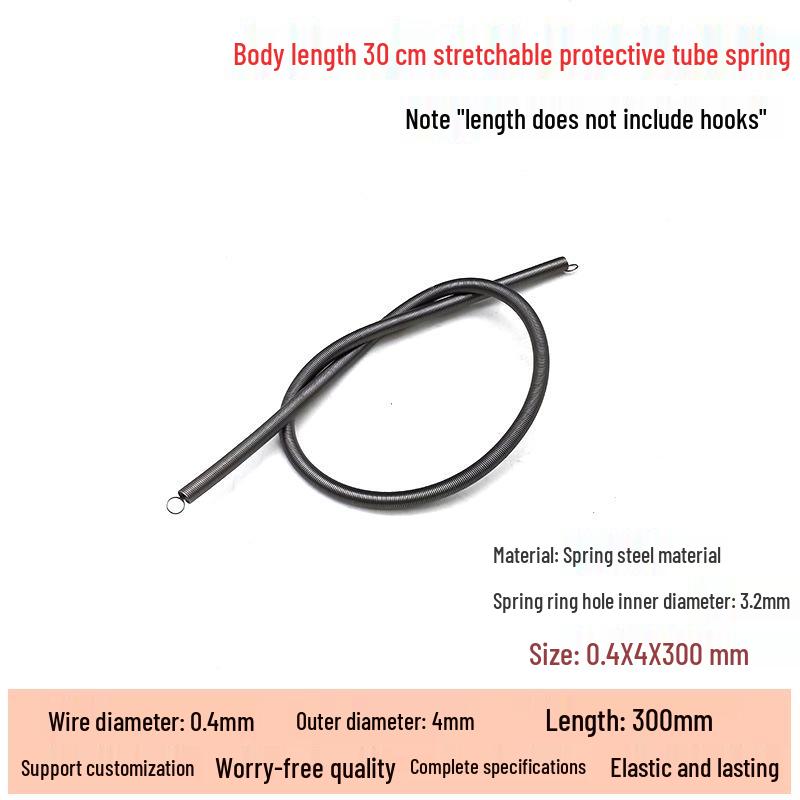 Micro Precision Extension Tension Spring Set with Hooks, 0.4mm Wire Diameter, 3-5mm Outer Diameter