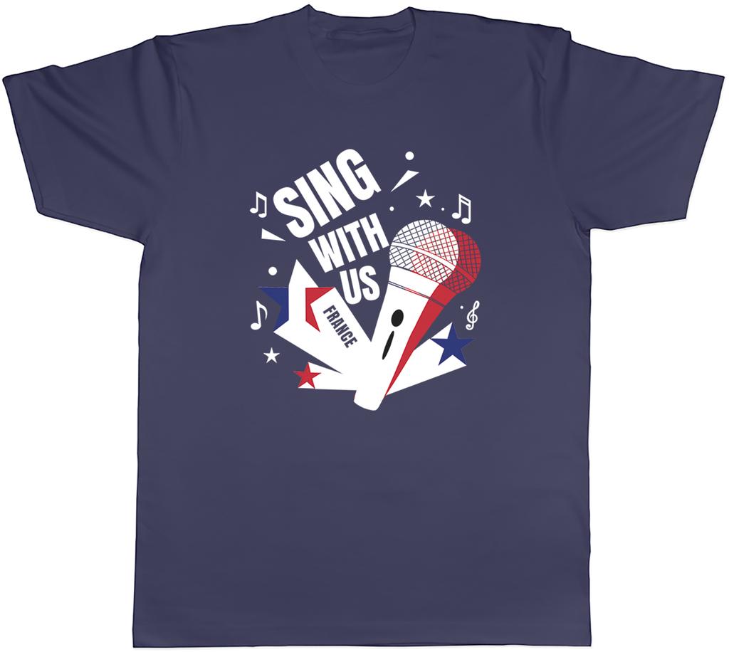 France Music Sing with us Note karaoke Unisexs TShirt Tee Gift Top
