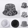 Versatile Black White Print Fisherman Bucket Hat Featuring A Fun Smiley Face Patch For Men And Women